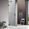Frameless Tempered Glass Hinged Shower Door, 24" x 72" x 5/16" - Thumbnail 1