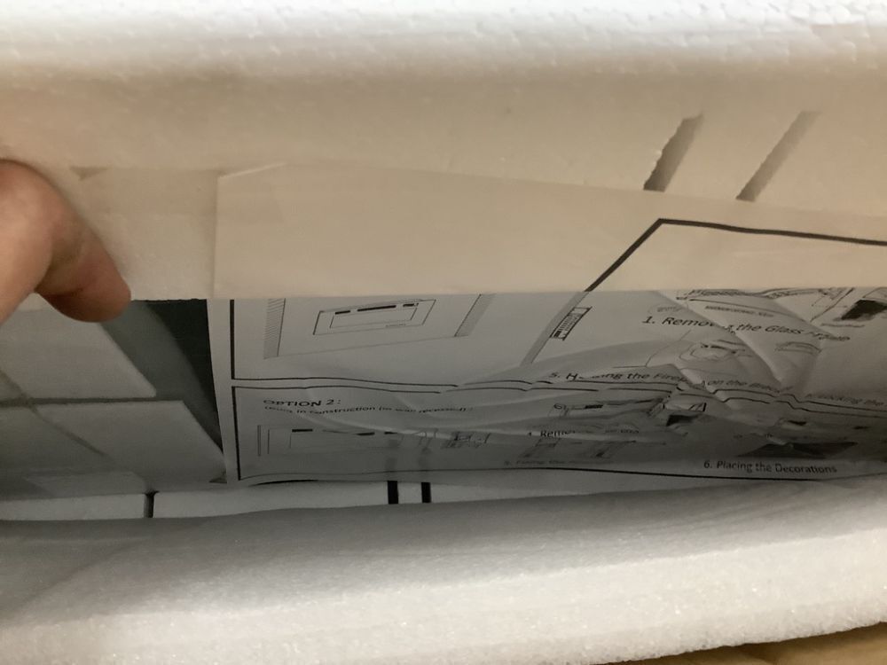 R.W.FLAME 60" Recessed and Wall Mounted Electric Fireplace - Image 5 - Lot 63JF