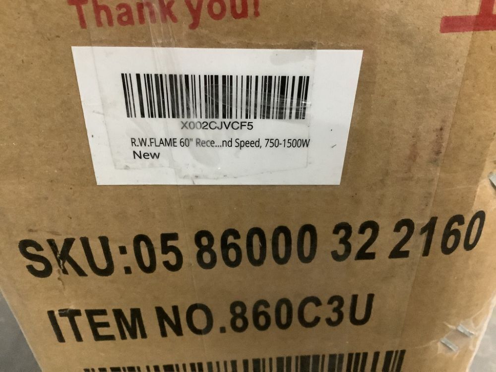 R.W.FLAME 60" Recessed and Wall Mounted Electric Fireplace - Image 8 - Lot 60JF