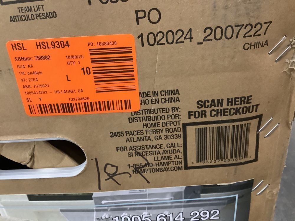 Hampton Bay Laurel Oaks 7-Piece Dark Brown Steel Outdoor Patio Dining Set with CushionGuard Putty Cushions - Image 7 - Lot 5JF