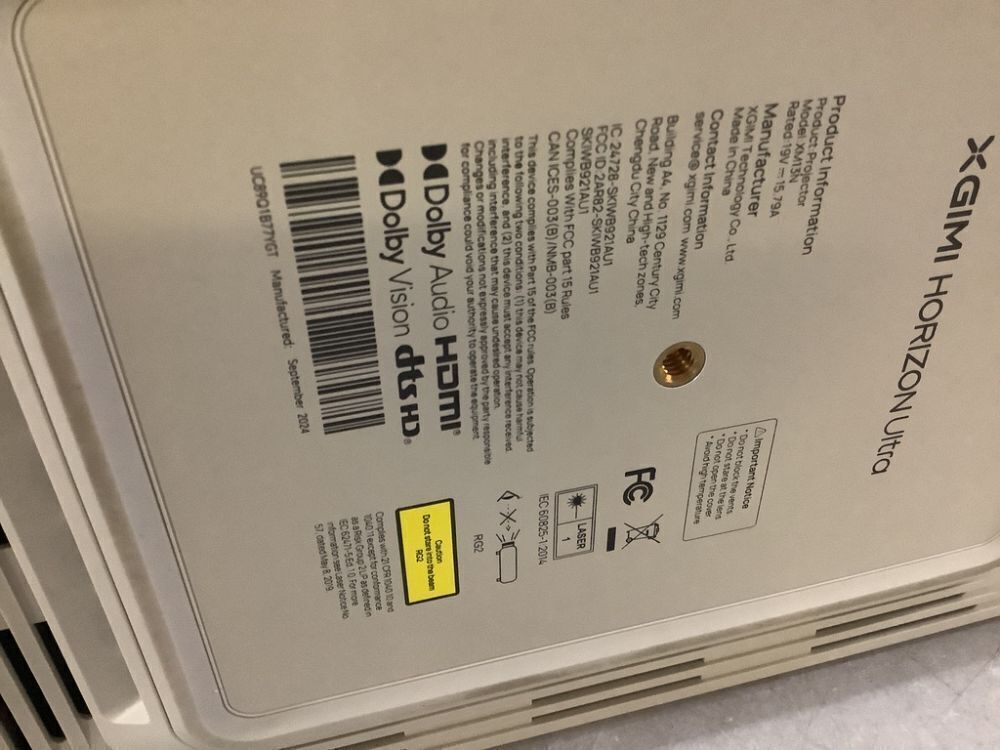 XGIMI HORIZON Ultra 4K Projector, Dolby Vision, 2300 ISO Lumens, 2 x 12W Harman Kardon Speakers, WiFi and Bluetooth, Dual Light, Active 3D, 200" - Image 11 - Lot 6