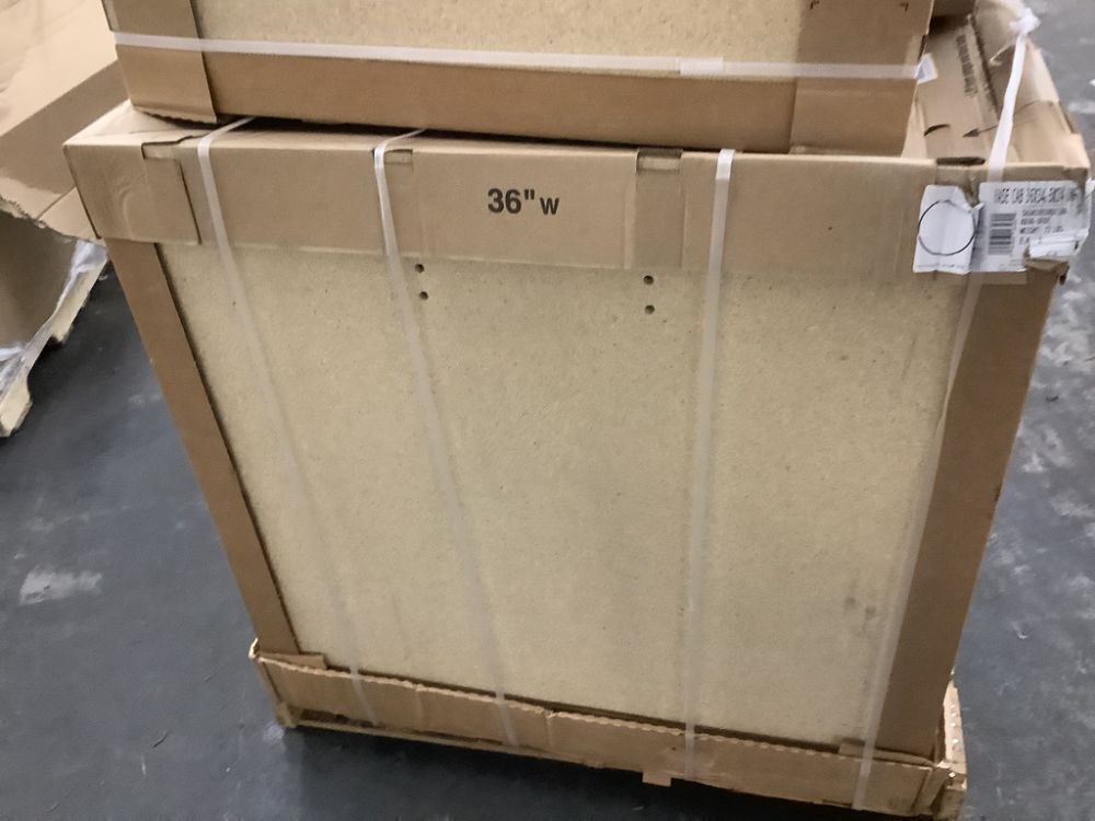 Pallet of (6) Matching Hampton Bay Cabinets, Unfinished - Image 2 - Lot 48JF