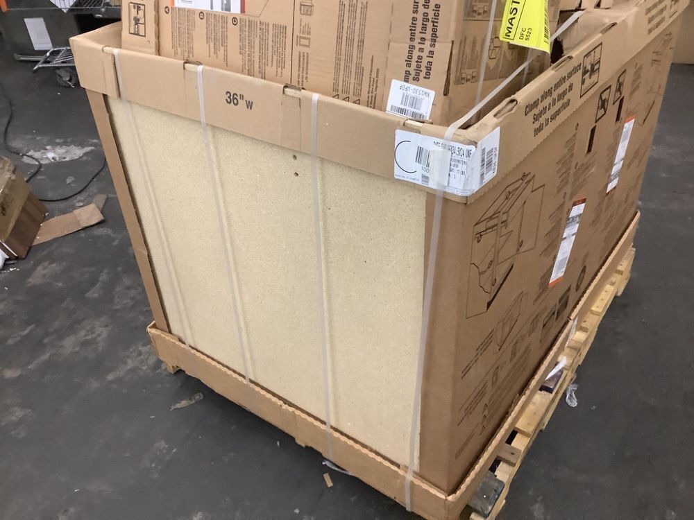 Pallet of (6) Matching Hampton Bay Cabinets, Unfinished - Image 10 - Lot 48JF