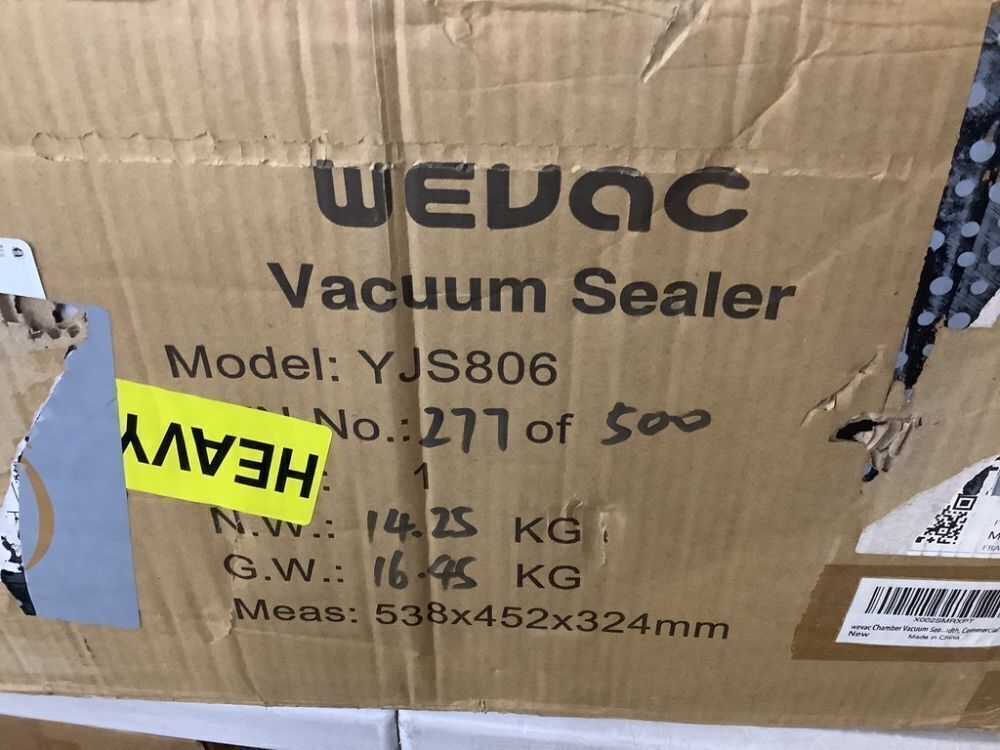Wevac Chamber Vacuum Sealer - Image 6 - Lot 49