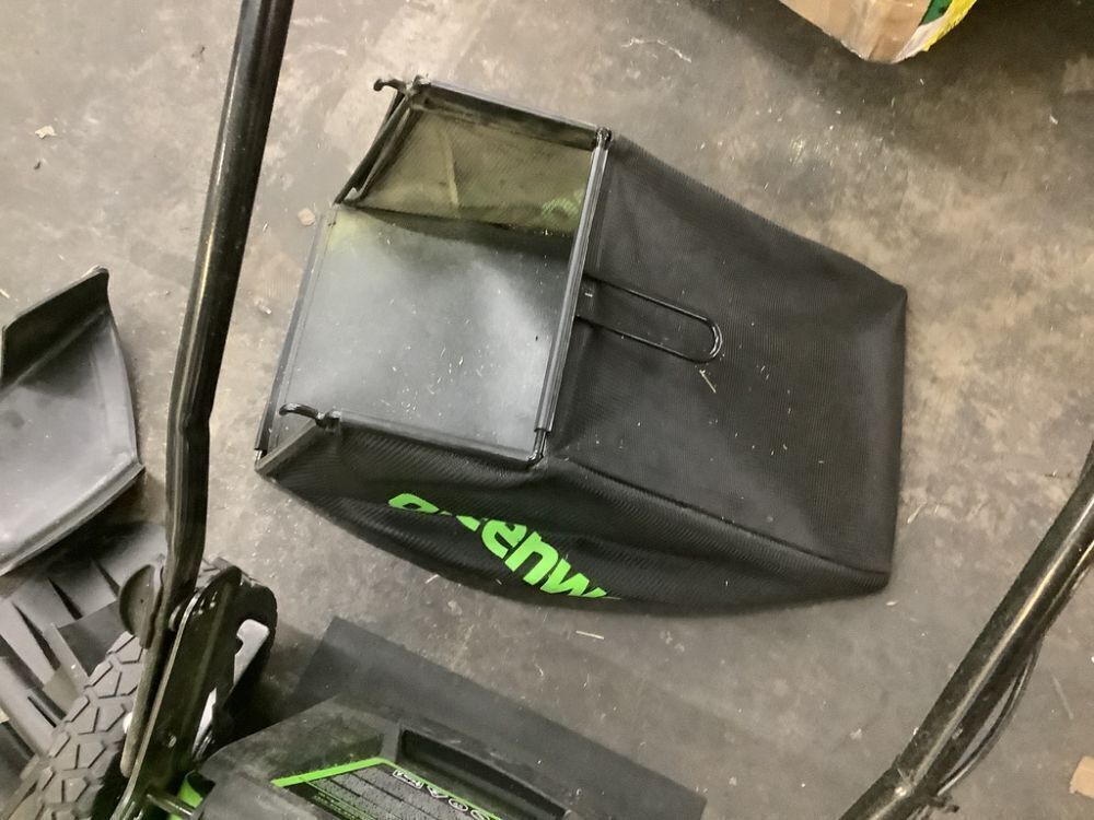 Greenworks 48V Electric 20" Steel Deck Push Mower, 12" String Trimmer, 320 CFM Blower, 3 Batteries & 2 Chargers - Image 6 - Lot 59JF