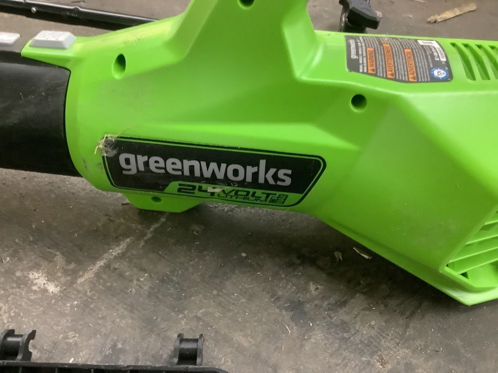 Greenworks 48V Electric 20" Steel Deck Push Mower, 12" String Trimmer, 320 CFM Blower, 3 Batteries & 2 Chargers - Image 12 - Lot 59JF