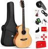 Vangoa 3/4 Steel-String Electric Acoustic Guitar, 36 Inch - Thumbnail 1