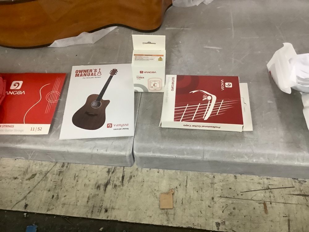 Vangoa 3/4 Steel-String Electric Acoustic Guitar, 36 Inch - Image 8 - Lot 130