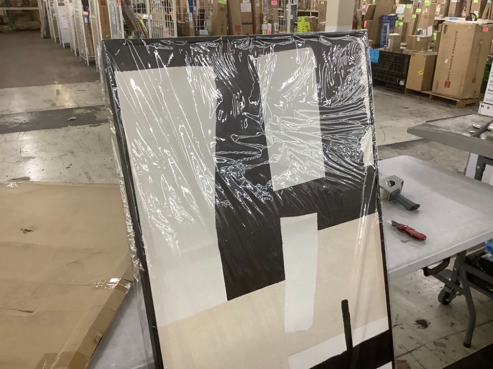 Abstract Wall Art 29" x 58" - Image 2 - Lot 229