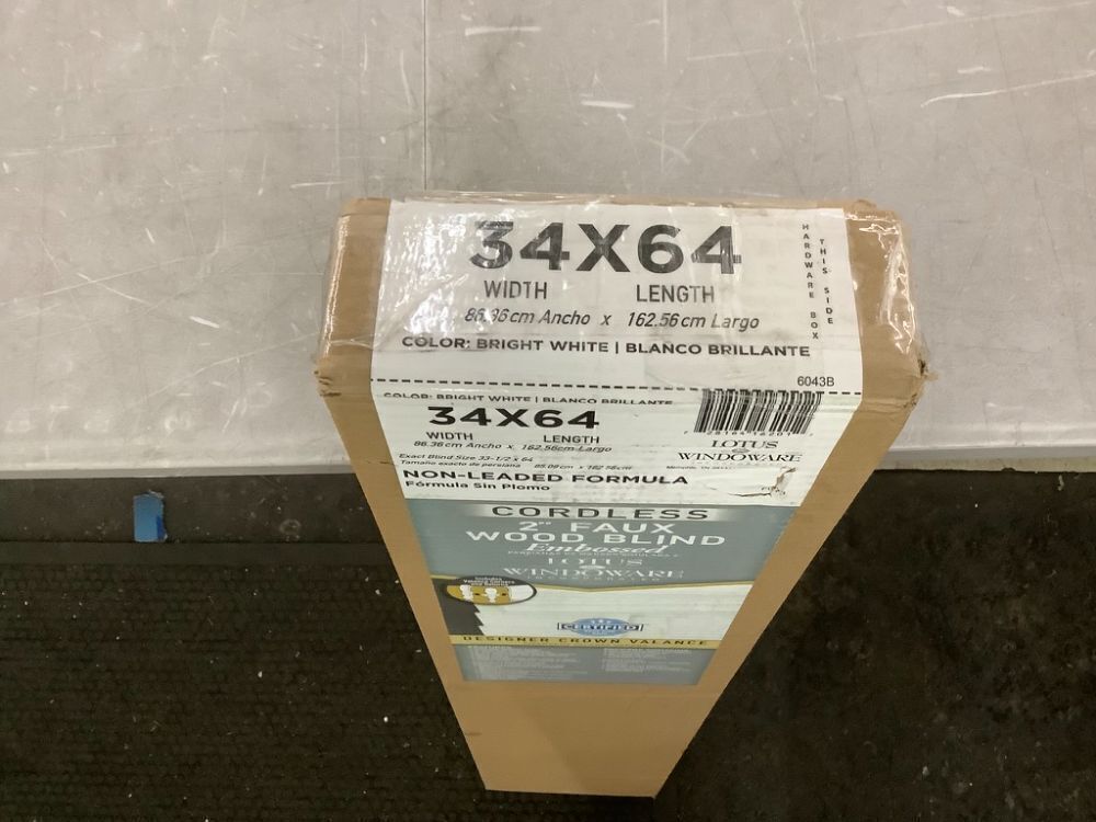 Lotus & Windoware Cordless 2 Inch Faux Wood Blind, 34" Wide x 64" Long - Image 3 - Lot 628