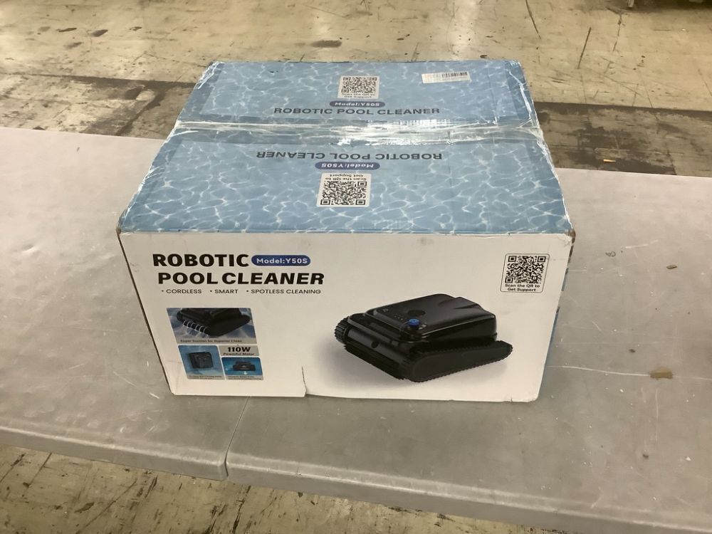 OUCAXIA Y50S Robotic Pool Cleaner, Wall-Climbing with Scrubber Brushes, Smart Path Navigation, for Inground Pools up to 2000 Sq.ft - Image 2 - Lot 230