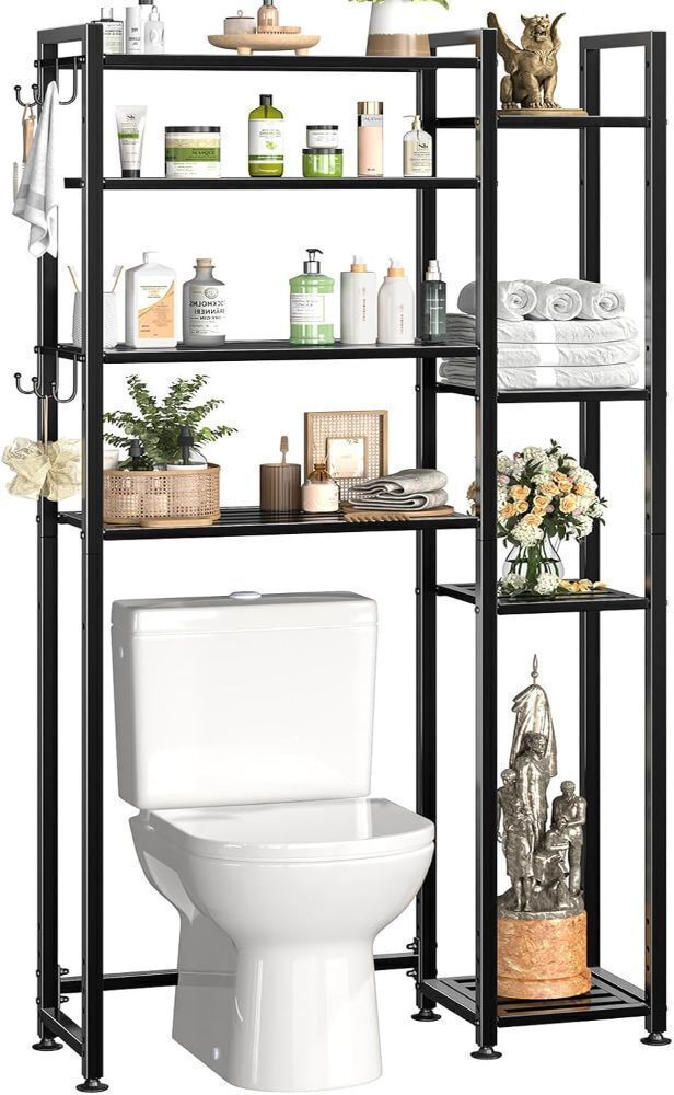 Simple Trending Over The Toilet Storage with Side Rack - Image 1 - Lot 321