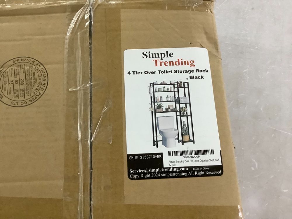 Simple Trending Over The Toilet Storage with Side Rack - Image 9 - Lot 321