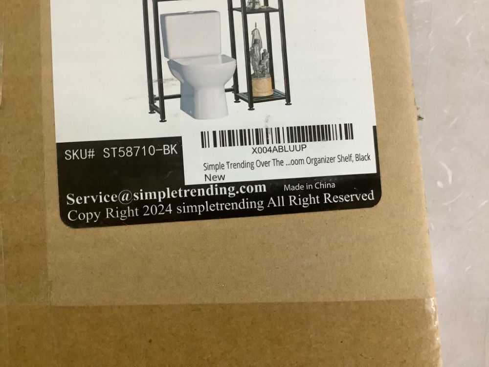 Simple Trending Over The Toilet Storage with Side Rack - Image 10 - Lot 321