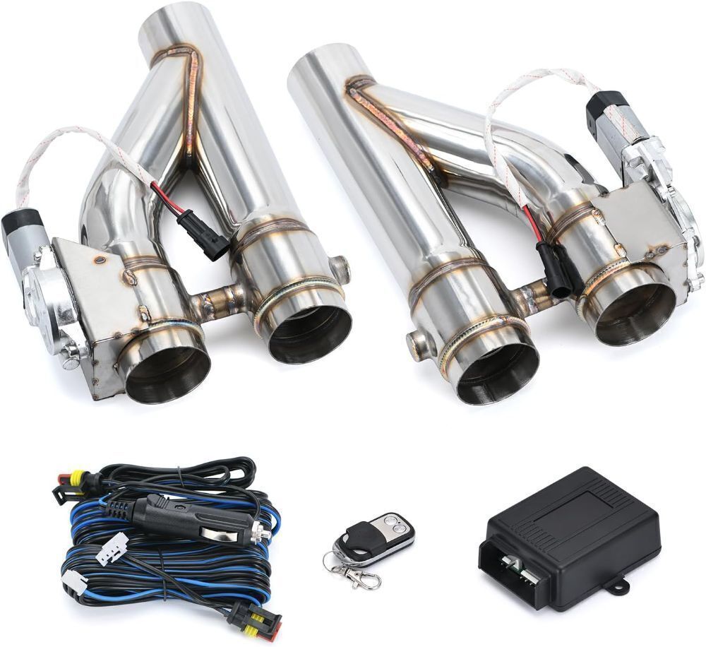 PQY Universal 2.5 Inch Stainless Steel Exhaust Pipe Kit, 2 pc - Image 1 - Lot 330