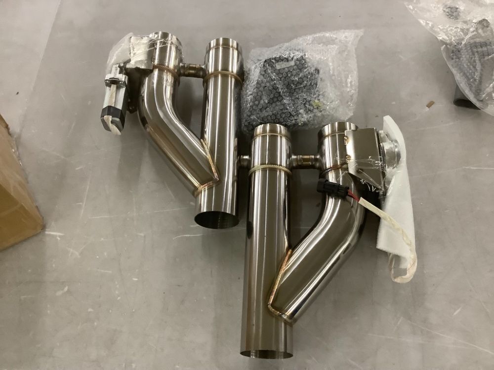PQY Universal 2.5 Inch Stainless Steel Exhaust Pipe Kit, 2 pc - Image 2 - Lot 330