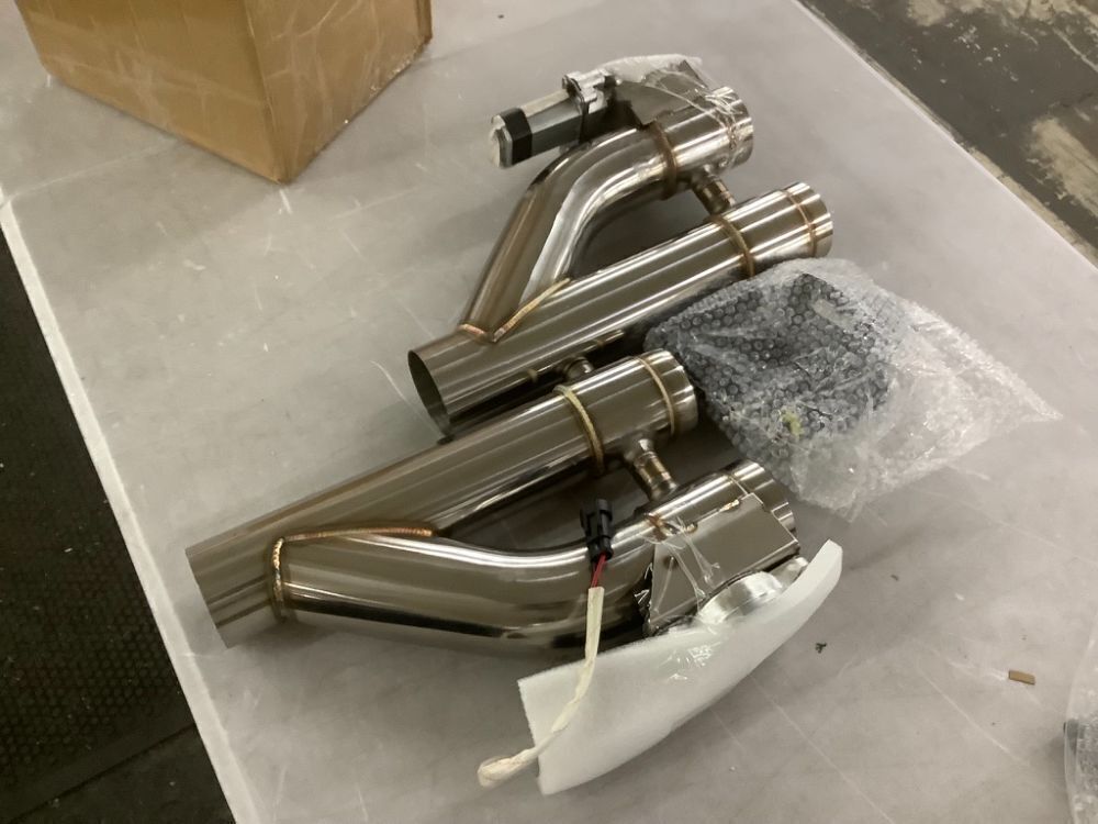 PQY Universal 2.5 Inch Stainless Steel Exhaust Pipe Kit, 2 pc - Image 3 - Lot 330