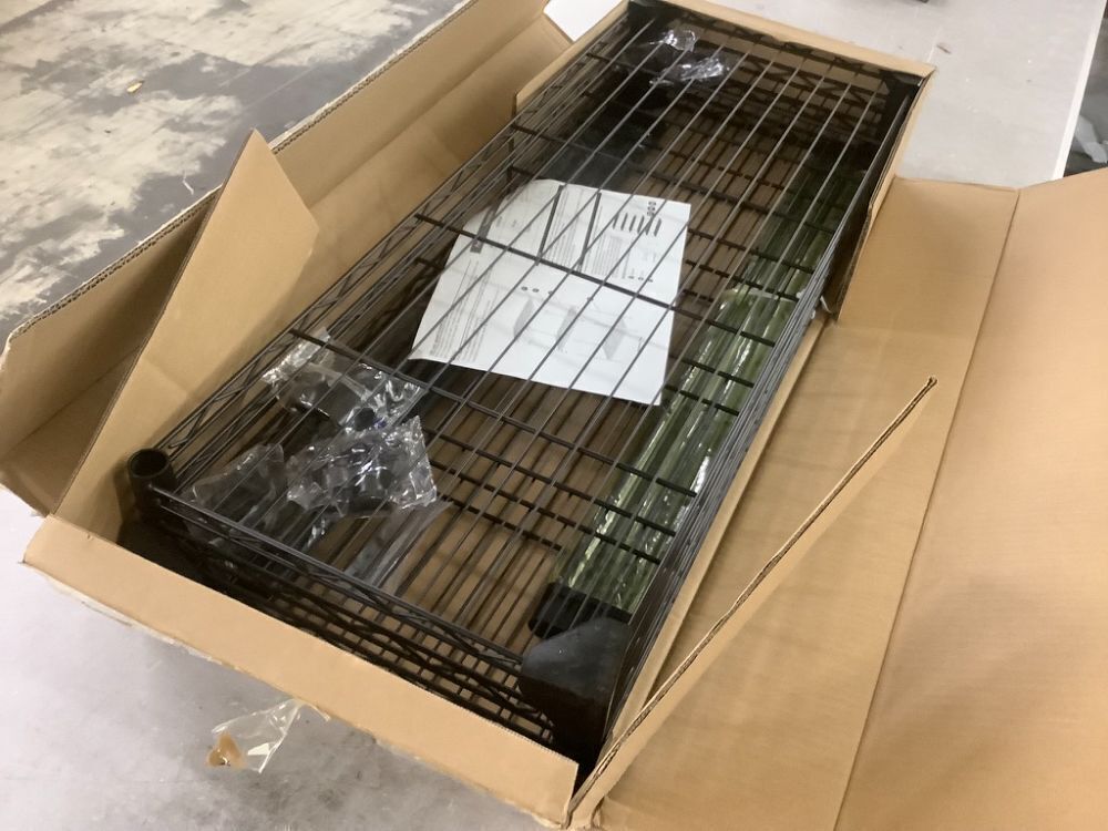 4 Tier Metal Storage Shelves, 13.8" D x 35.4" W x 59.5" H - Image 3 - Lot 629