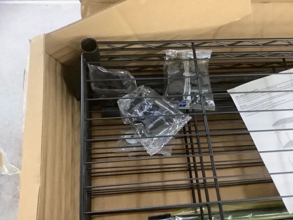 4 Tier Metal Storage Shelves, 13.8" D x 35.4" W x 59.5" H - Image 4 - Lot 629