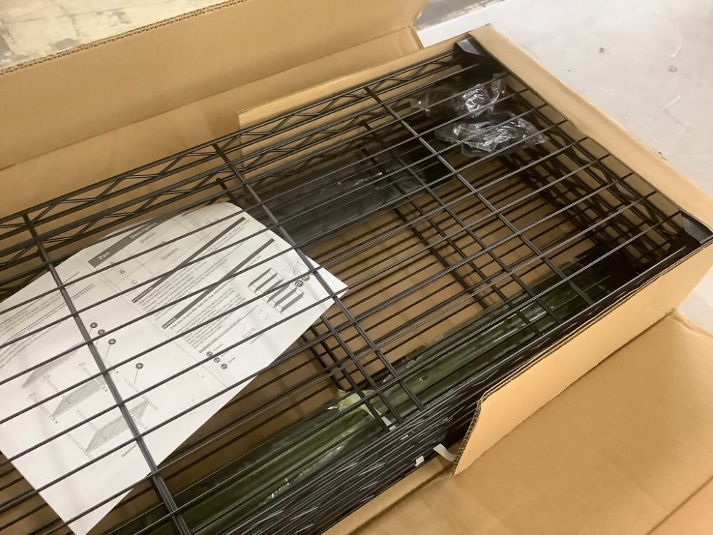 4 Tier Metal Storage Shelves, 13.8" D x 35.4" W x 59.5" H - Image 7 - Lot 629