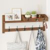 AMBIRD Wall Mount Coat Rack with Shelf - Thumbnail 1