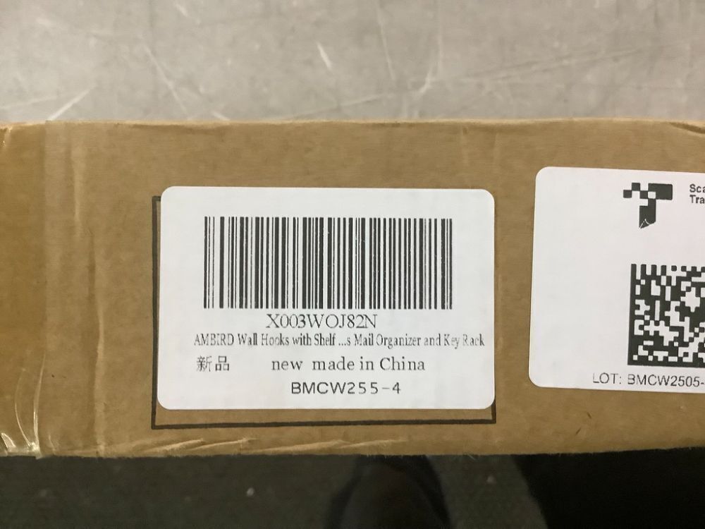 AMBIRD Wall Mount Coat Rack with Shelf - Image 7 - Lot 721