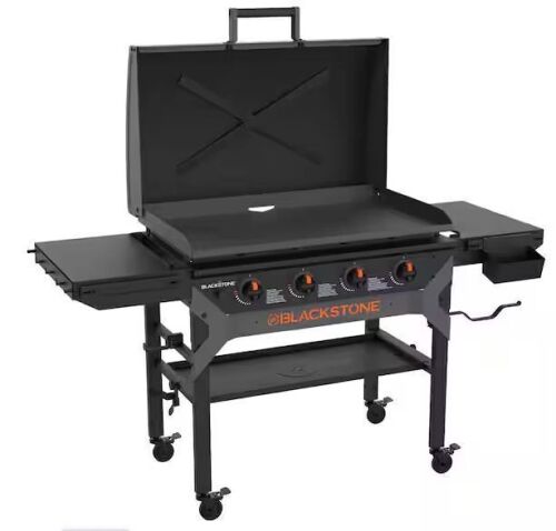 Blackstone 4-Burner Liquid Propane Outdoor Griddle with Hood in Black - Lot 8JF