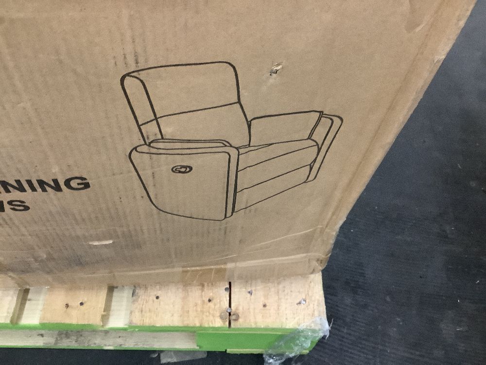 Lazzara Turbo Beige Corduroy Fabric Manual Swivel Glider Recliner - Image 5 - Lot 15JF