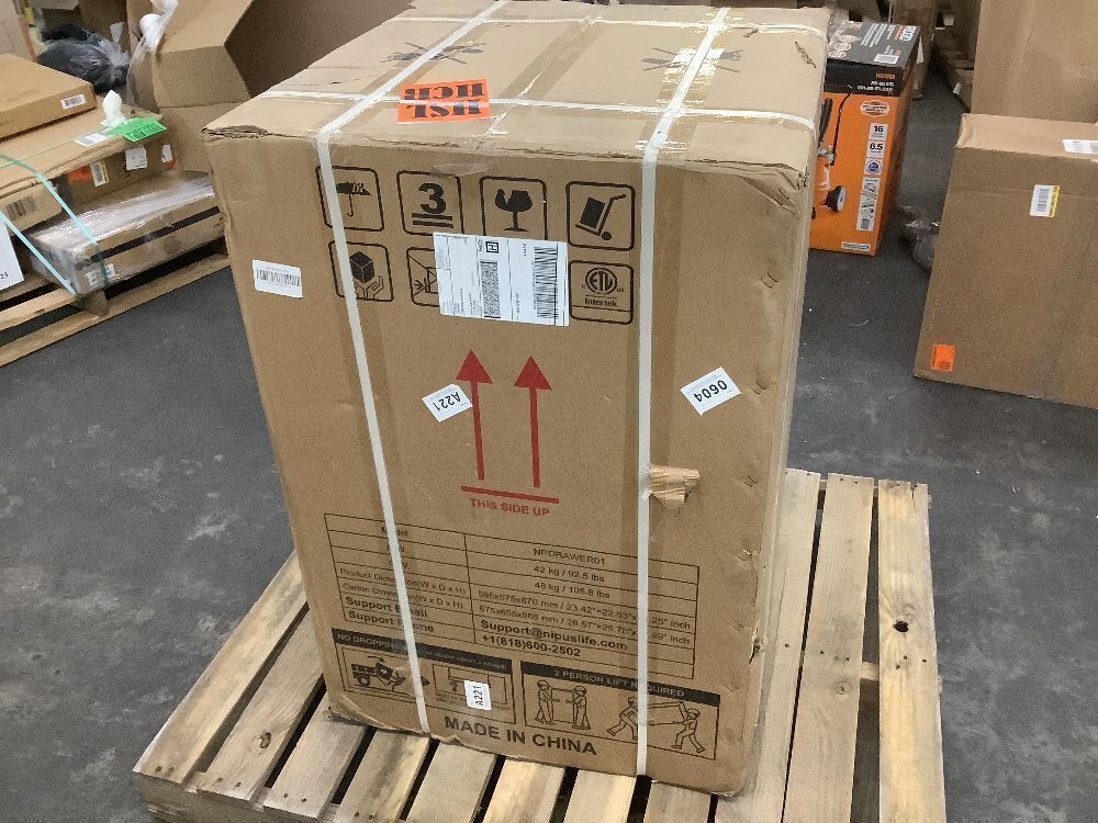 Nipus 23.4 in. 230 Plus Cans Dual Zone Beverage Refrigerator with 2-Drawers in Silver Stainless Steel Built-in Beverage Cooler - Image 3 - Lot 16JF