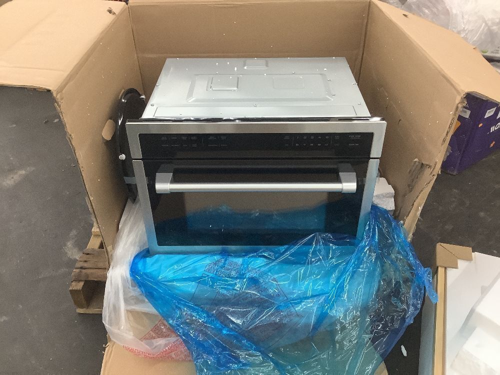 aobosi 24 in. Single Commercial Electric Wall Oven with Oven Convection Function and Microwave Modes in Stainless Steel - Image 2 - Lot 18JF