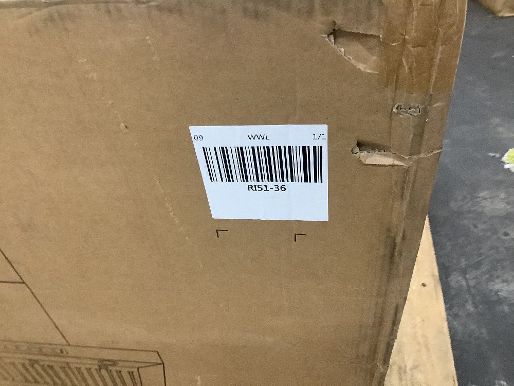 VIKIO PRO 36 in. 600 CFM Ducted Island Range Hood with 4-LED light and Gesture/Touch Control, Removable baffle in Stainless Steel - Image 4 - Lot 46JF