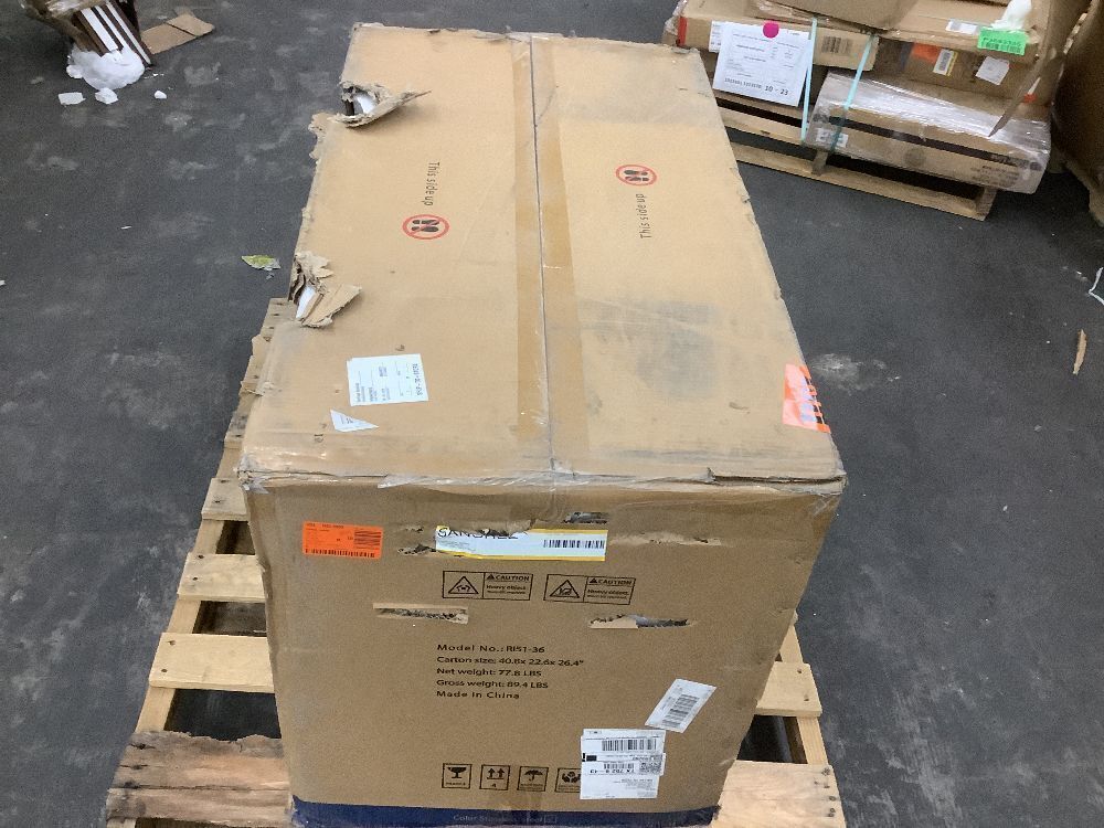 VIKIO PRO 36 in. 600 CFM Ducted Island Range Hood with 4-LED light and Gesture/Touch Control, Removable baffle in Stainless Steel - Image 7 - Lot 46JF