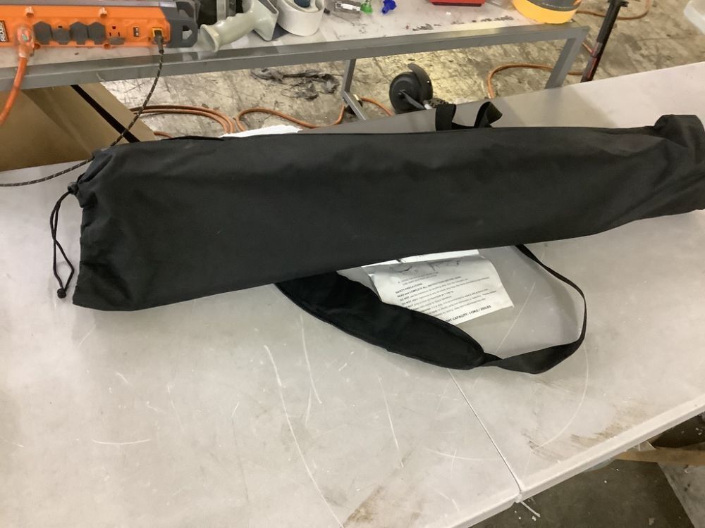 Pure Garden 7.8 ft. Portable Hammock with Stand in Black - Image 6 - Lot 669JF