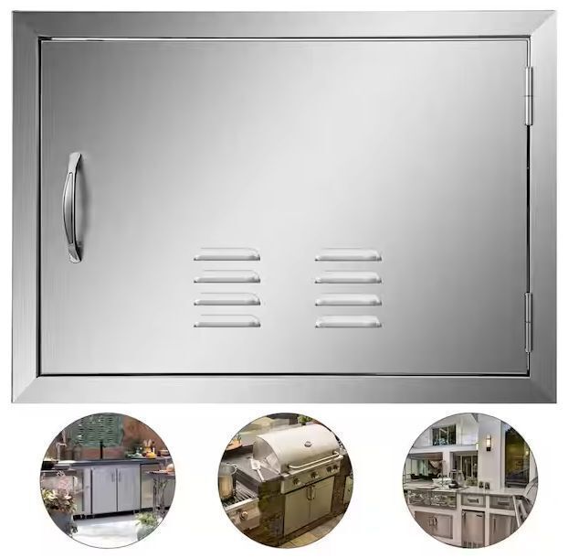 VEVOR Stainless Steel Single Access Door with Vents 24 in. W x 17 in. H - Image 1 - Lot 772JF