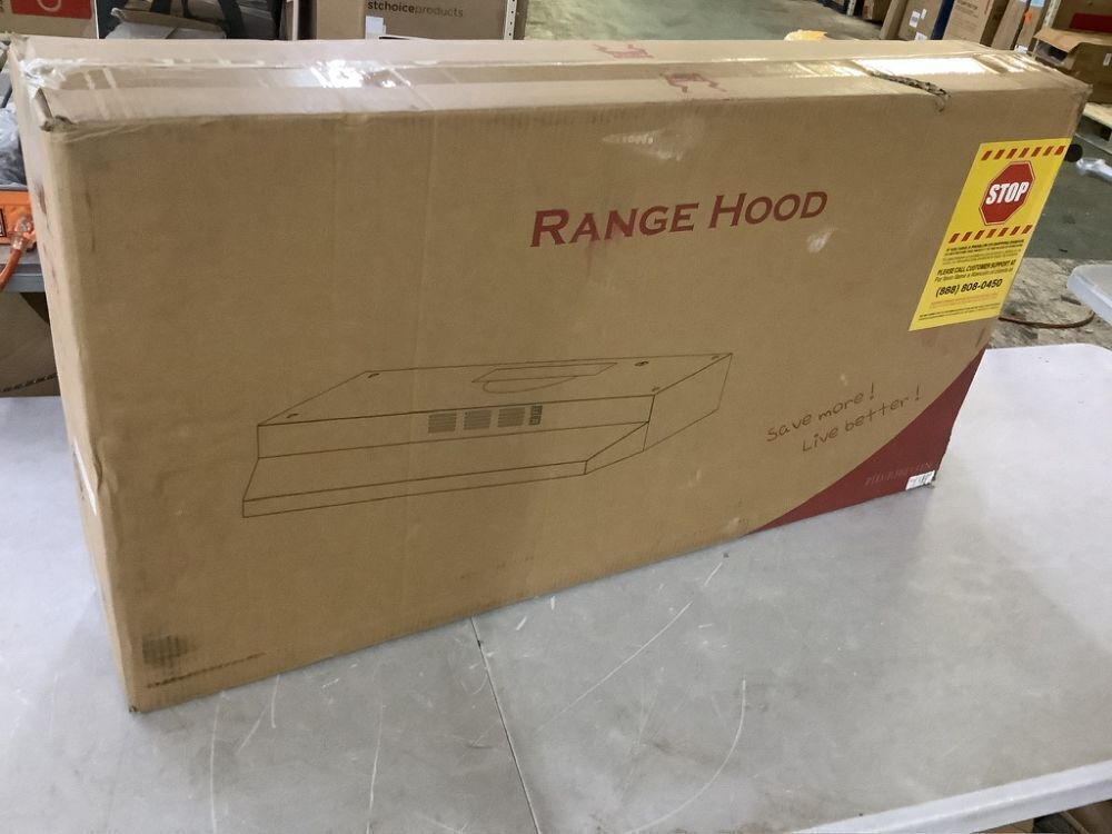 AKDY 36-in Stainless Steel Under Cabinet Range Hood with Charcoal Filter - Image 2 - Lot 261JF