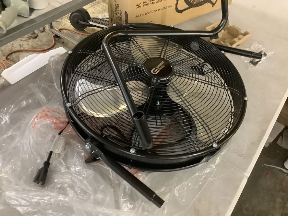 Commercial Electric 20 in. 3-Speed High Velocity Shroud Floor Fan - Image 3 - Lot 661JF