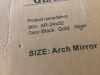 Metal Frame Modern Arch Wall Mirror, 24 in. W x 32 in. H - Thumbnail 3