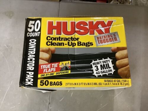Husky 42 Gal. Contractor Bags, 50-Count - Lot 674JF