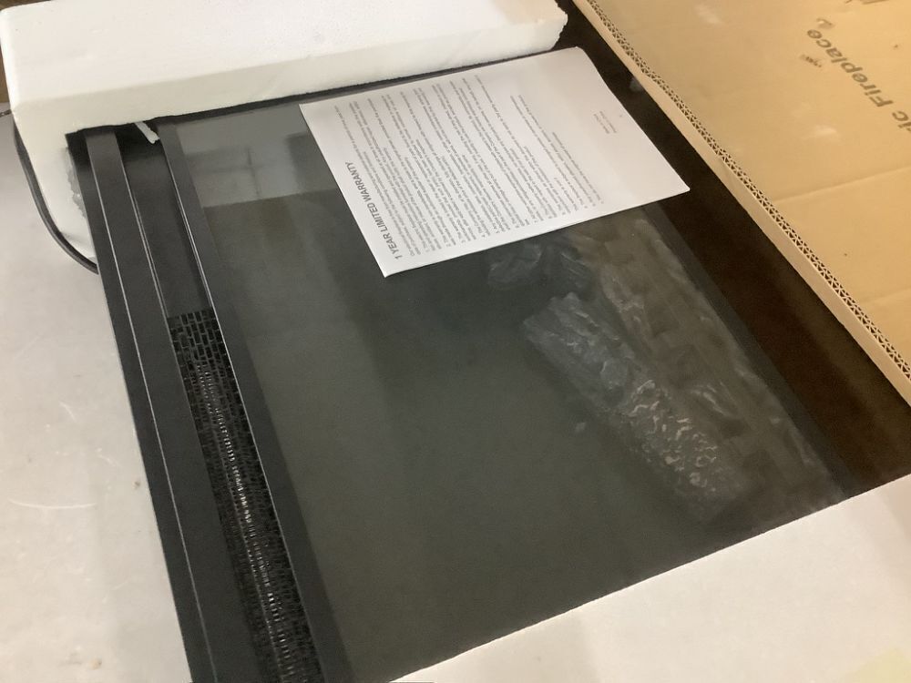 Tidoin 27 in. Direct Vent Electric Fireplace Insert with Remote Control and Overheating Protection - Image 3 - Lot 163JF