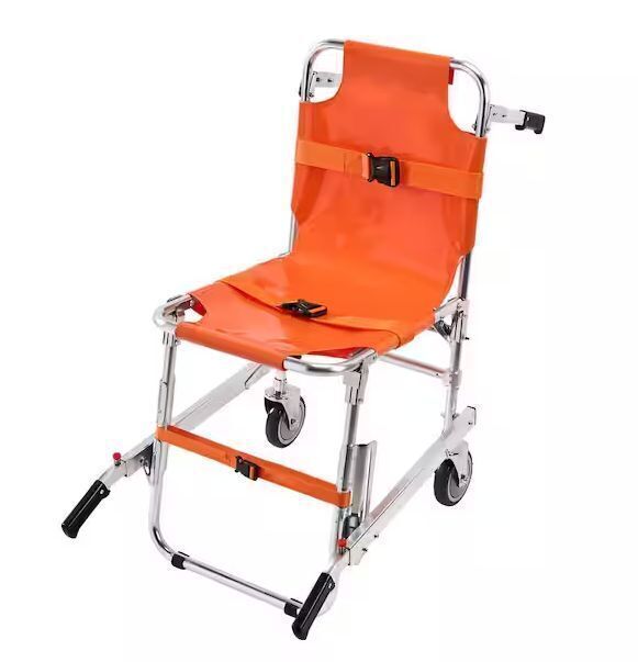 VEVOR Foldable Aluminum Emergency Stair Climbing Wheelchair with 2 Wheels, 350lb Capacity - Image 1 - Lot 168JF