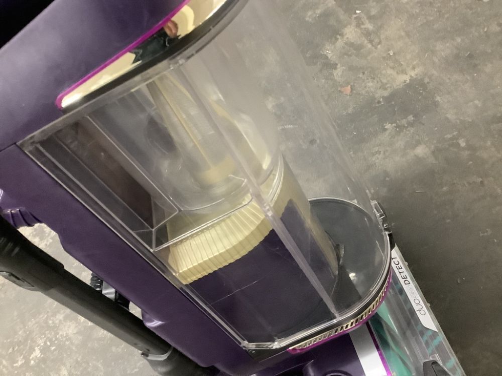 Shark POWERDETECT Bagless Corded HEPA Upright Vacuum with DuoClean Detect Technology & XL Dust Cup Multisurface in Purple - Image 5 - Lot 170JF