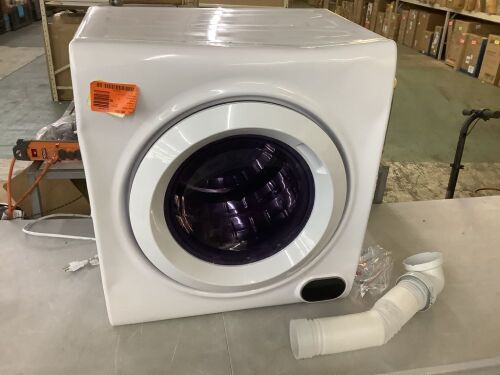 2.65 cu. ft. Vented Front Load Stackable Electric Compact Dryer - Drum Scrapes Loudly, Missing 2 Foot Levelers - Lot 562JF