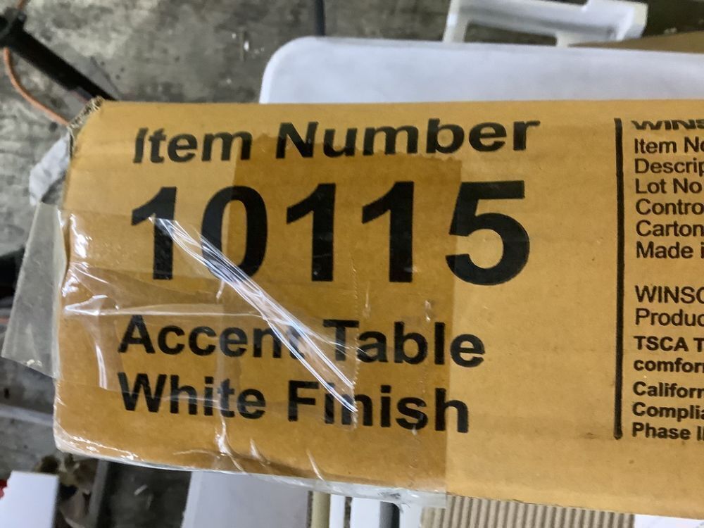 Winsome Eugene Accent Table White - Image 4 - Lot 565JF