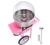 VEVOR Electric Cotton Candy Machine Cart with Bubble Cover Shield, 1000-Watt - Thumbnail 1