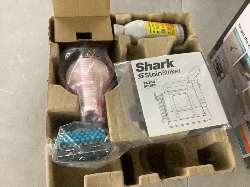 Shark StainStriker Portable Corded Upholstery, Car, Rug and Carpet Cleaner with Spot and Pet Odor Remover in White - Image 4 - Lot 41JF