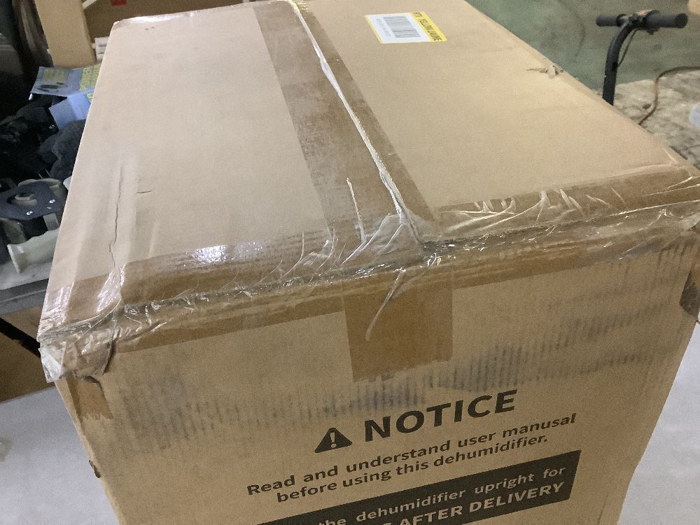 50 pt. 4,500 sq. ft. Dehumidifier in White with Drain Hose and Bucket, Auto Defrost, Low Noise - Image 3 - Lot 42JF