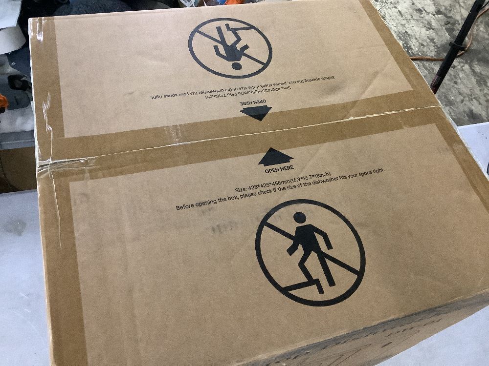 16.5 in. Countertop Dishwasher in White with 3-Cycles, 6-Modes, 4-Place Settings Capacity, 40 dBA - Image 3 - Lot 43JF