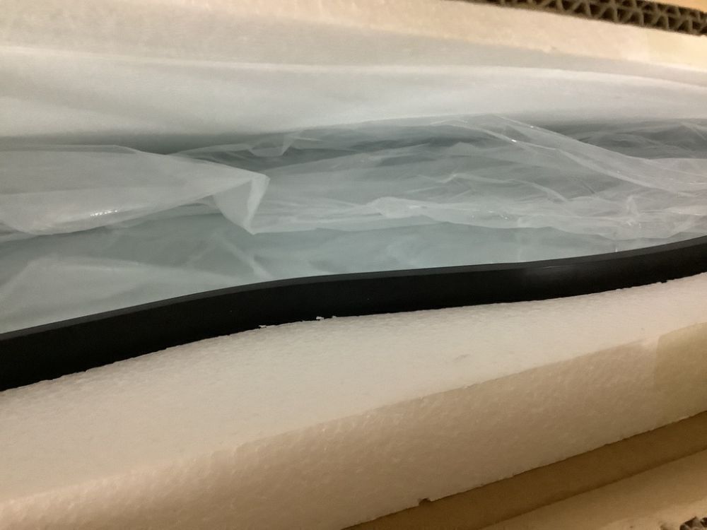 Irregular Black Aluminum Alloy Framed Wall Mirror, 46 in. W x 26 in. H - Image 3 - Lot 165JF