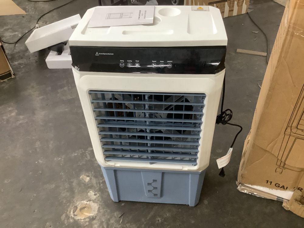 3450 CFM Indoor/Outdoor Portable Evaporative Cooler for 1000 sq. ft., 3-Speed Air Cooler with 11 Gallon Tank - Image 2 - Lot 171JF