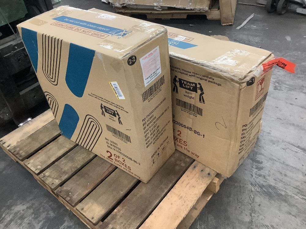 Tozey Chillrest 4-Piece Acacia Wood Patio Conversation Set with Cream Cushion - Image 3 - Lot 35JF